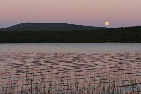 järvi, tunturi, ja kuu